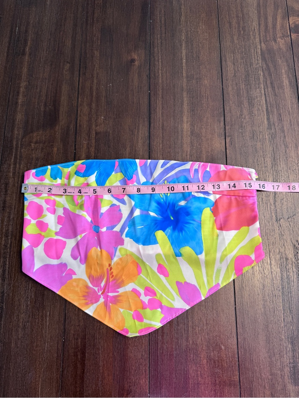 Beach Bunny Floral Bandana Bikini Top Large NWOT Tropical Strapless Swim - Picture 6 of 9